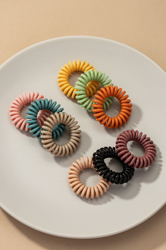 3 Pieces set coil hair ties