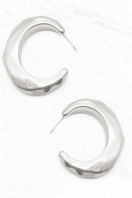 THICK HOOPS - SILVER
